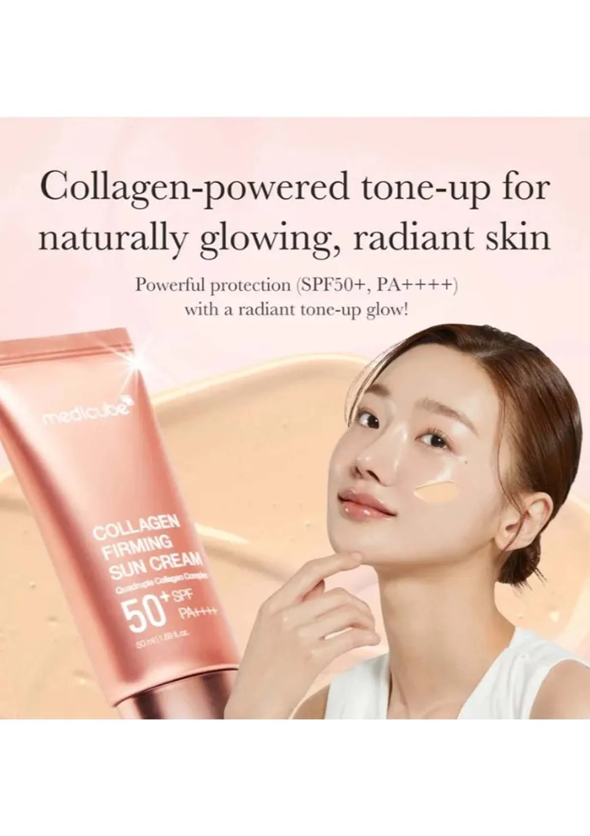 [MEDICUBE] Collagen Firming Sun Cream 50+ SPF PA++++ 50ml - Image 8