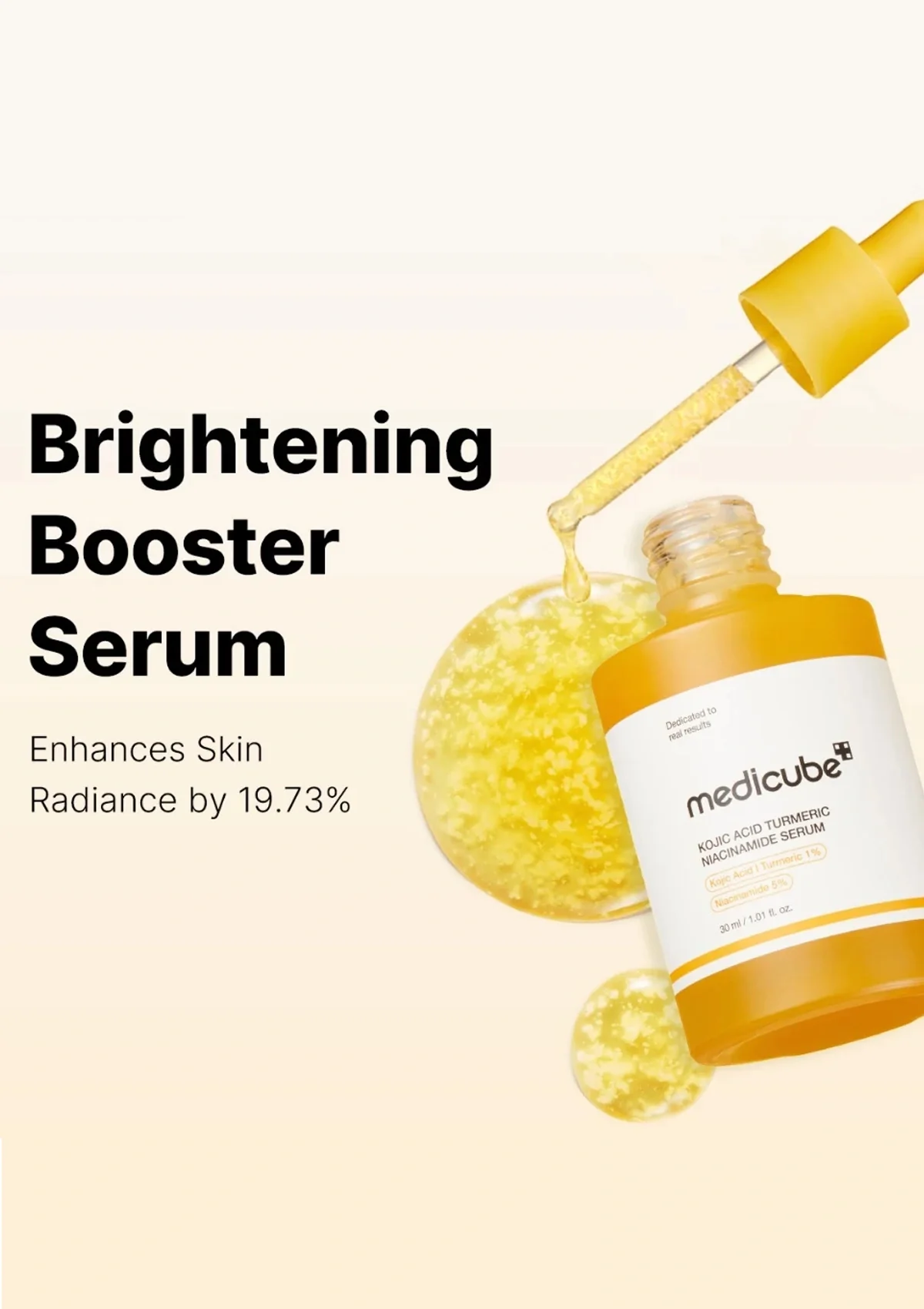 [MEDICUBE] Kojic Acid Turmeric Niacinamide Serum 30ml - Image 3