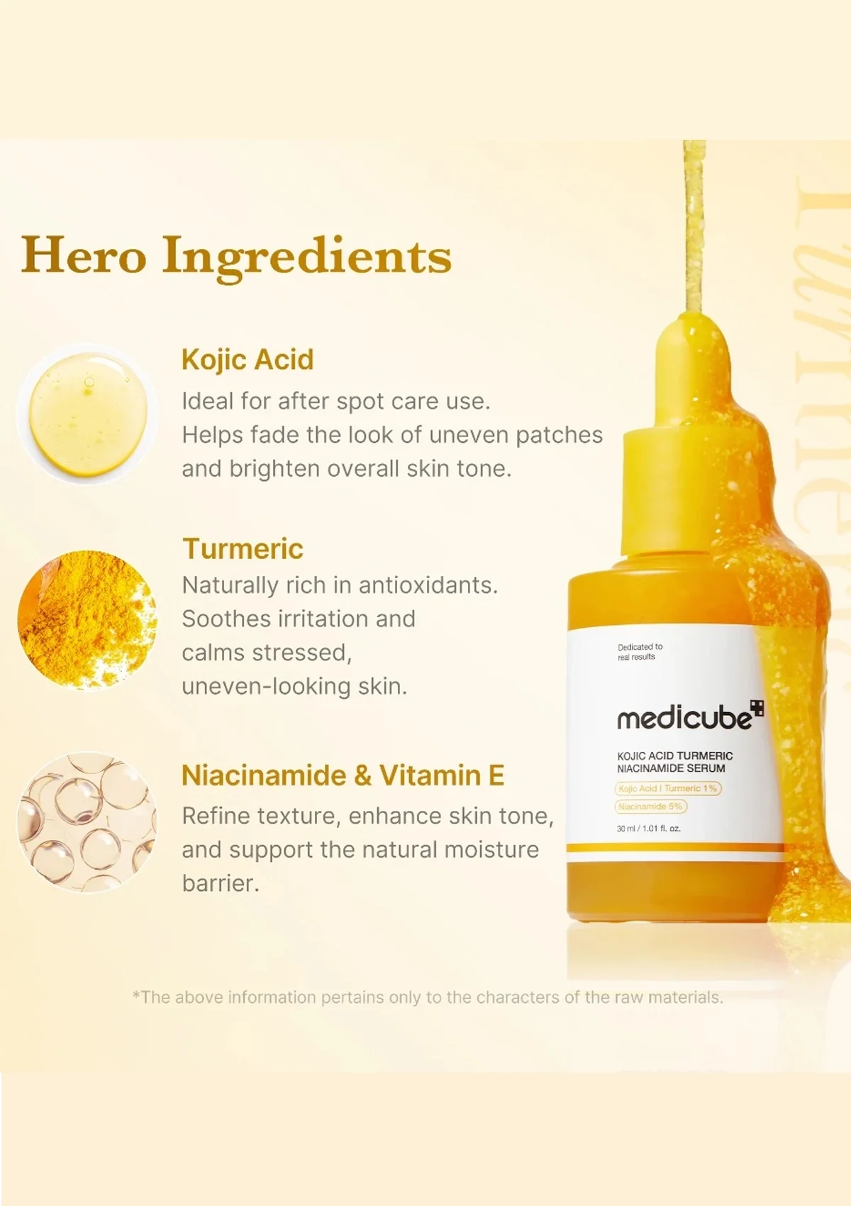 [MEDICUBE] Kojic Acid Turmeric Niacinamide Serum 30ml - Image 4