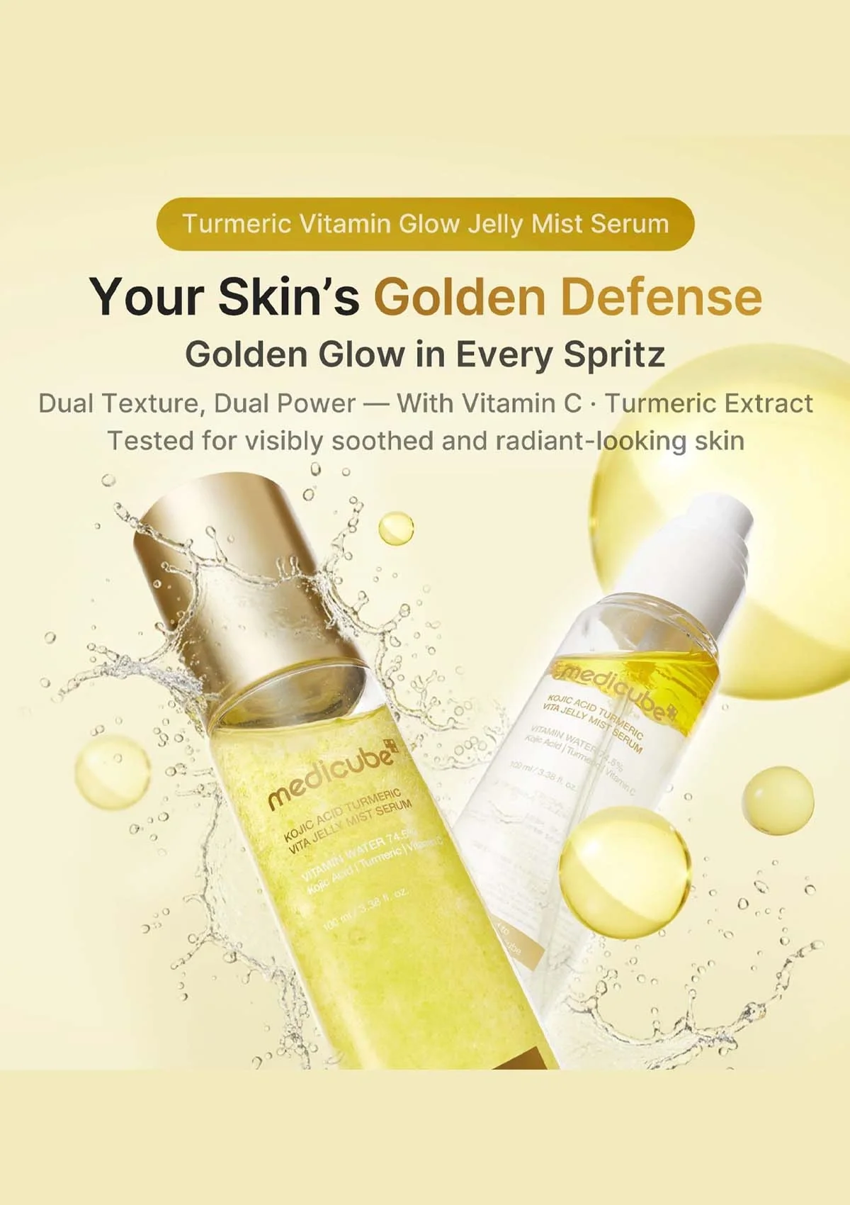 [MEDICUBE] Kojic Acid Turmeric Vita Jelly Mist Serum 100ml - Image 5