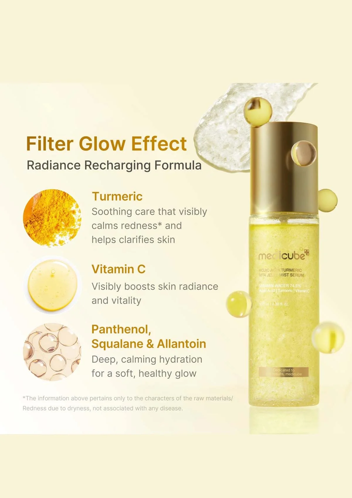 [MEDICUBE] Kojic Acid Turmeric Vita Jelly Mist Serum 100ml - Image 6
