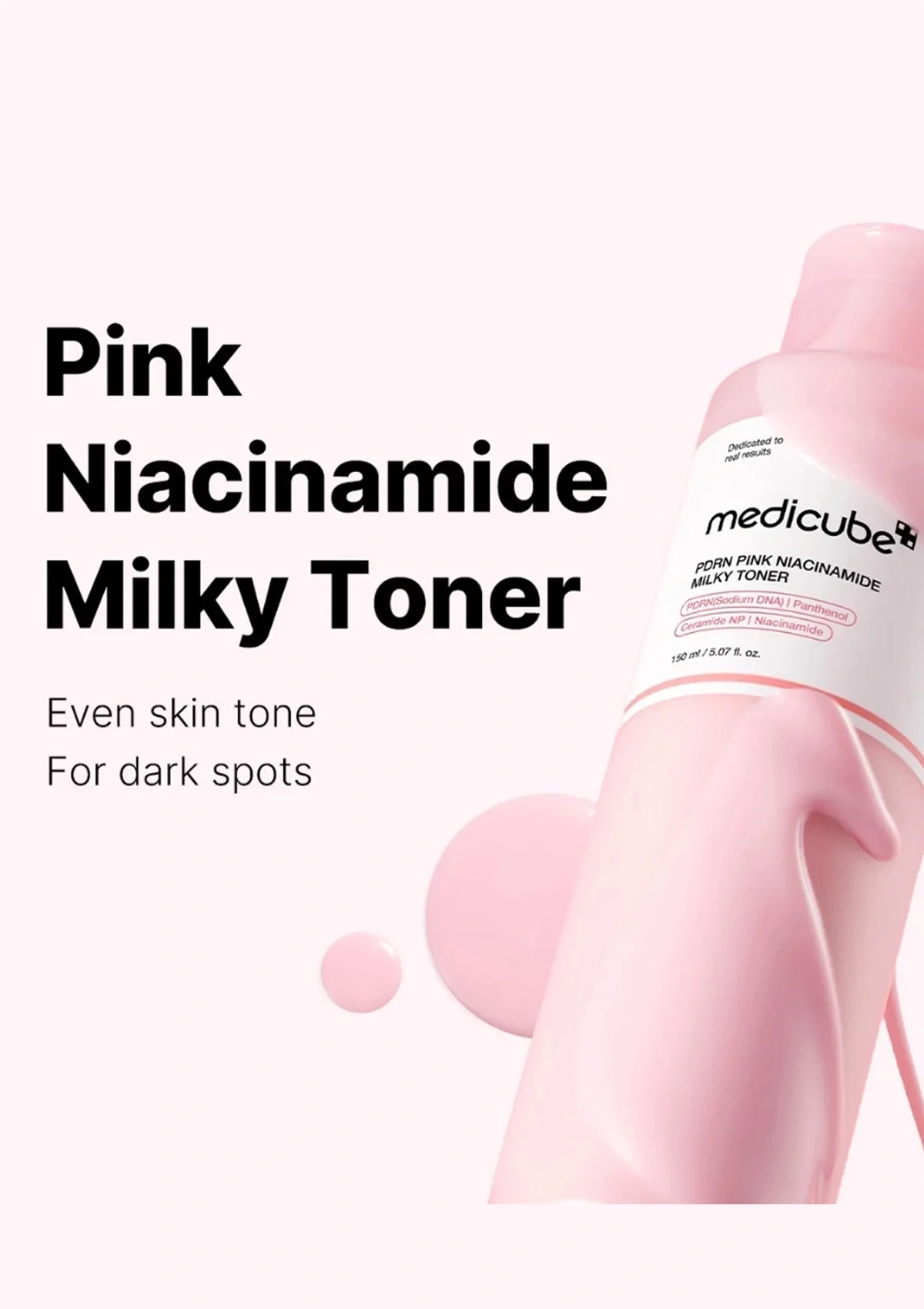 [MEDICUBE] PDRN Pink Niacinamide Milky Toner 150ml - Image 4