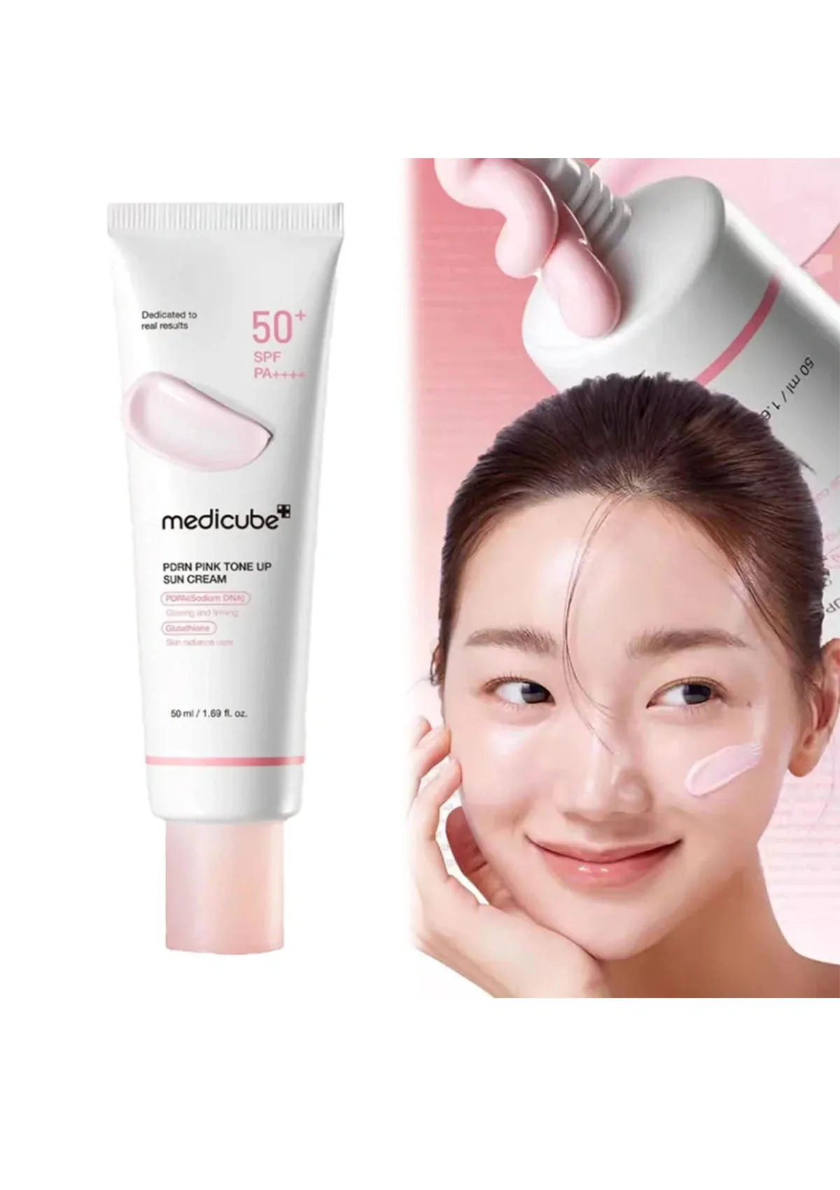 [MEDICUBE] PDRN Pink Toner Sun Cream SPF50+ PA++++ - Image 3