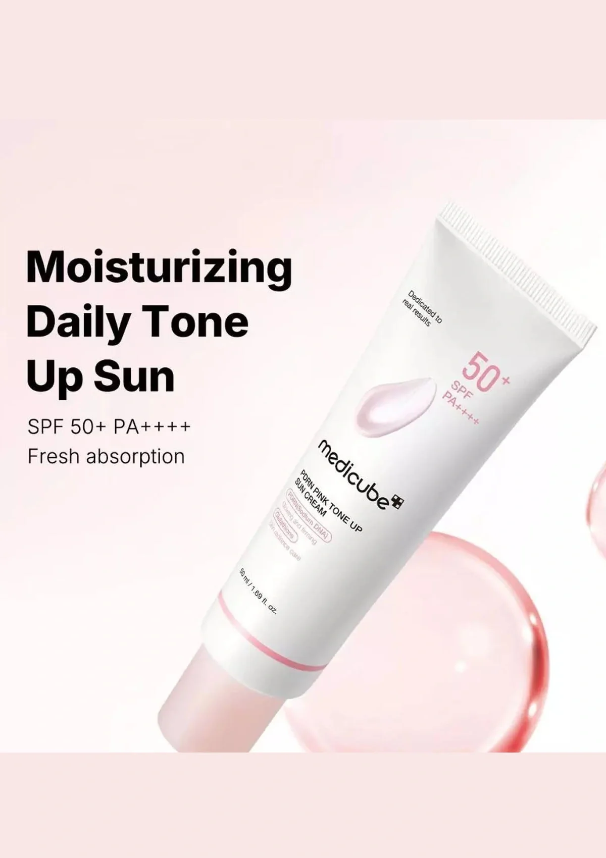 [MEDICUBE] PDRN Pink Toner Sun Cream SPF50+ PA++++ - Image 4