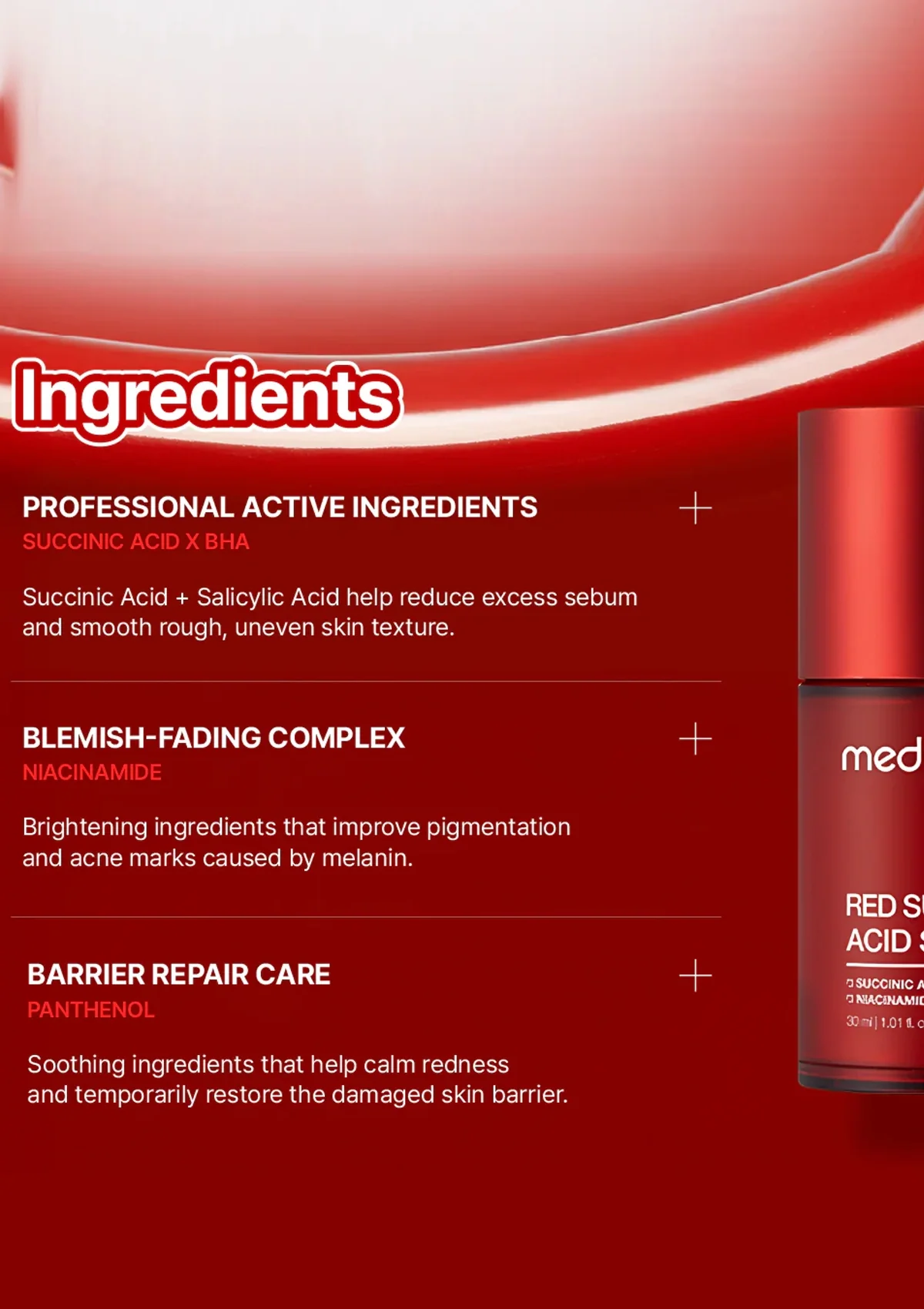 [MEDICUBE] Red Succinic Acid Serum 30ml - Image 8