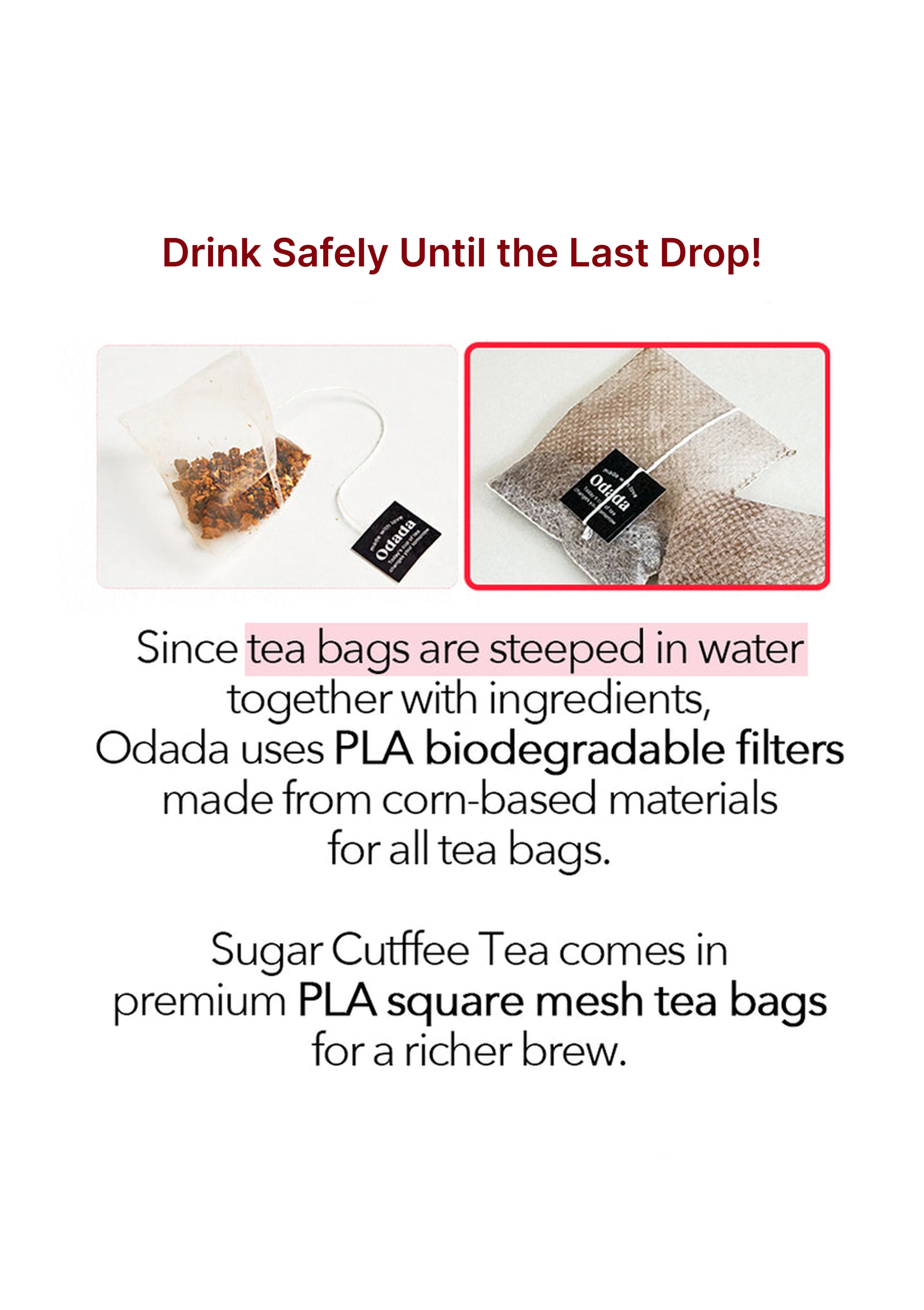 [ODADA] Sugar Cutfee Tea (1 Pack = 3g x 24 Tea Bags) - Image 8