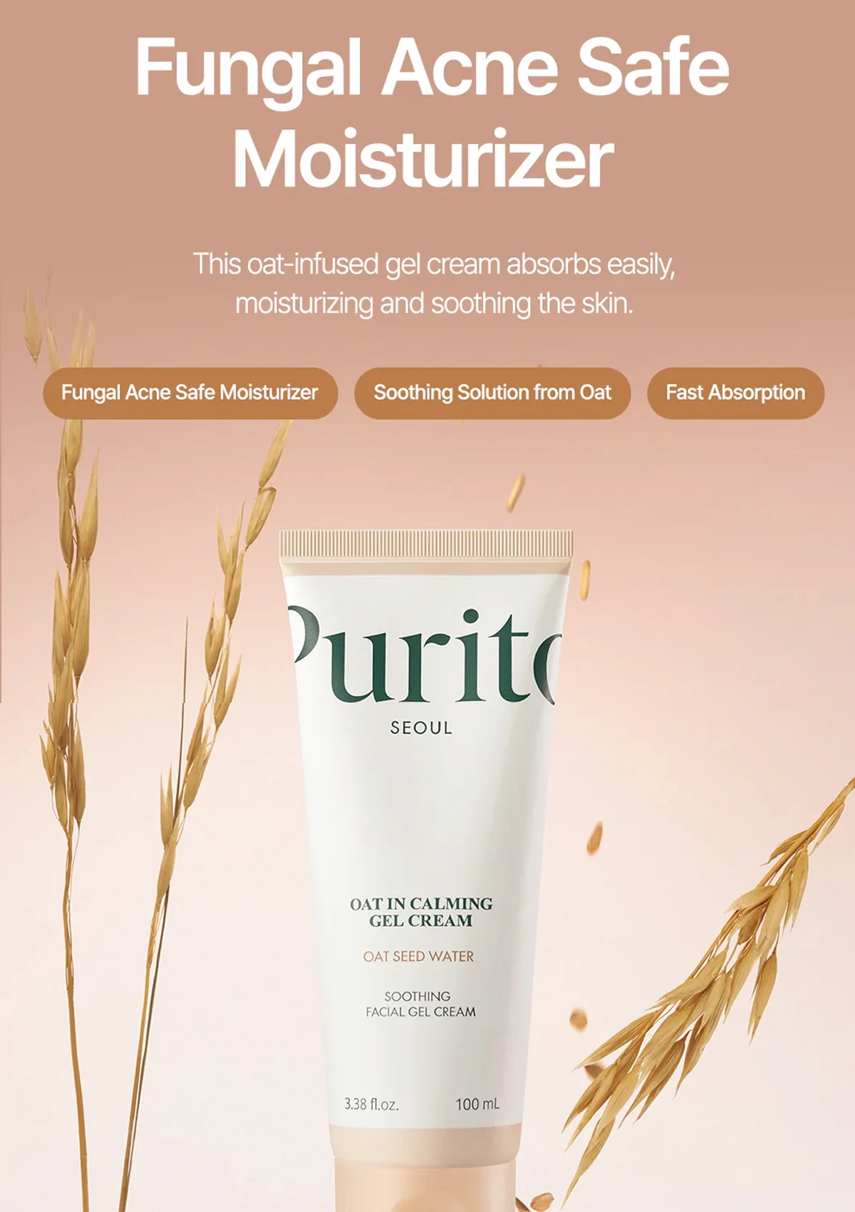 [PURITO SEOUL] Oat In Calming Gel Cream 100ml - Image 3