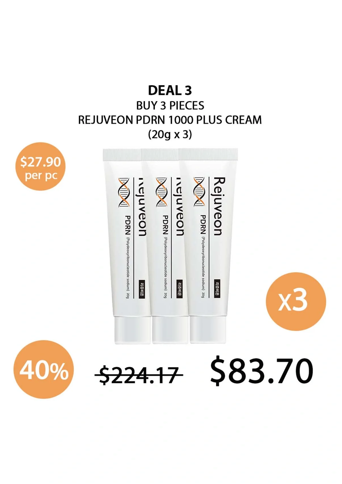 [REJUVEON] PDRN 1000 Plus Cream 20g - Image 10