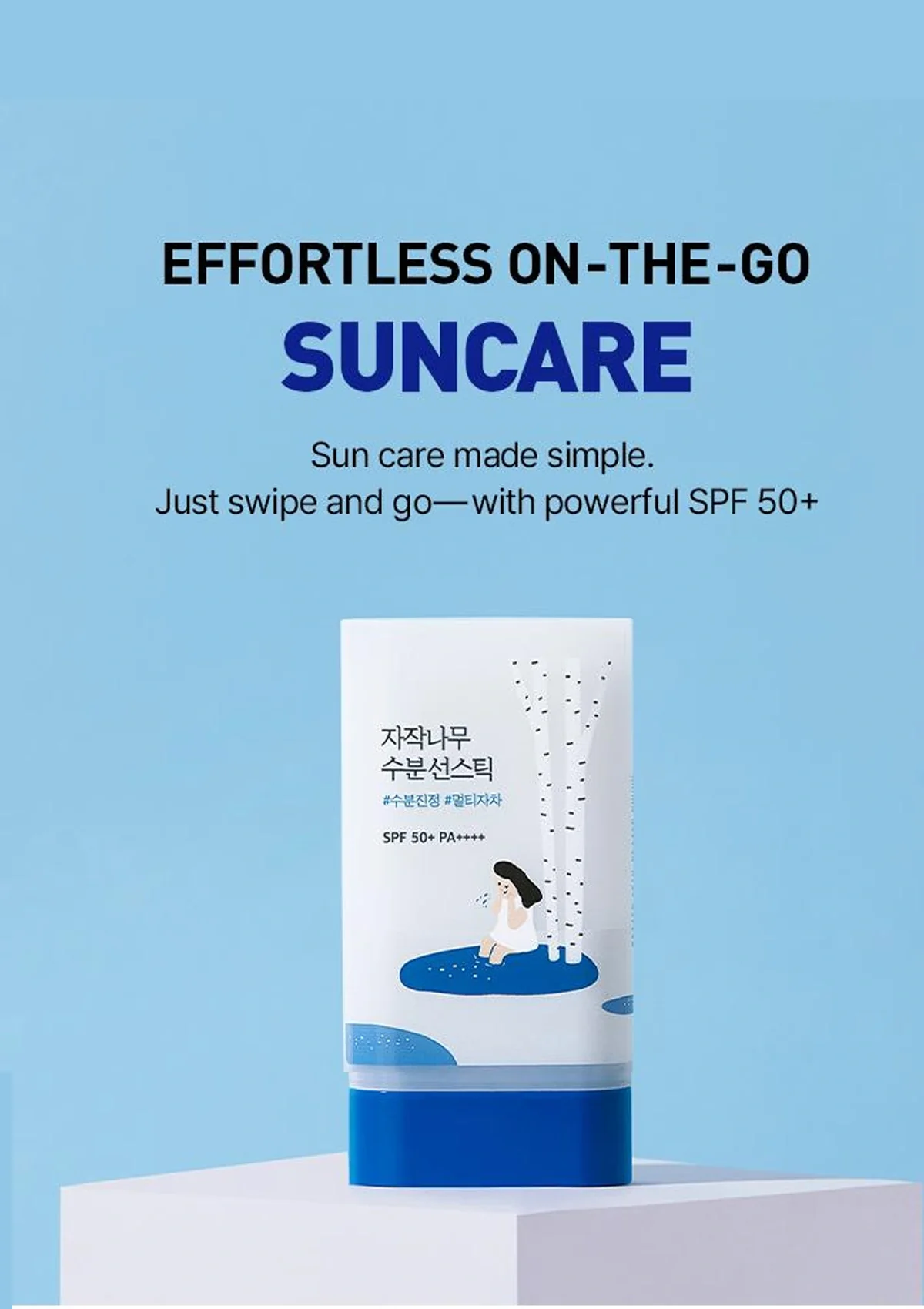 [ROUND LAB] Birch Juice Moisturizing Sun Stick SPF 50+ PA++++ 19g - Image 2