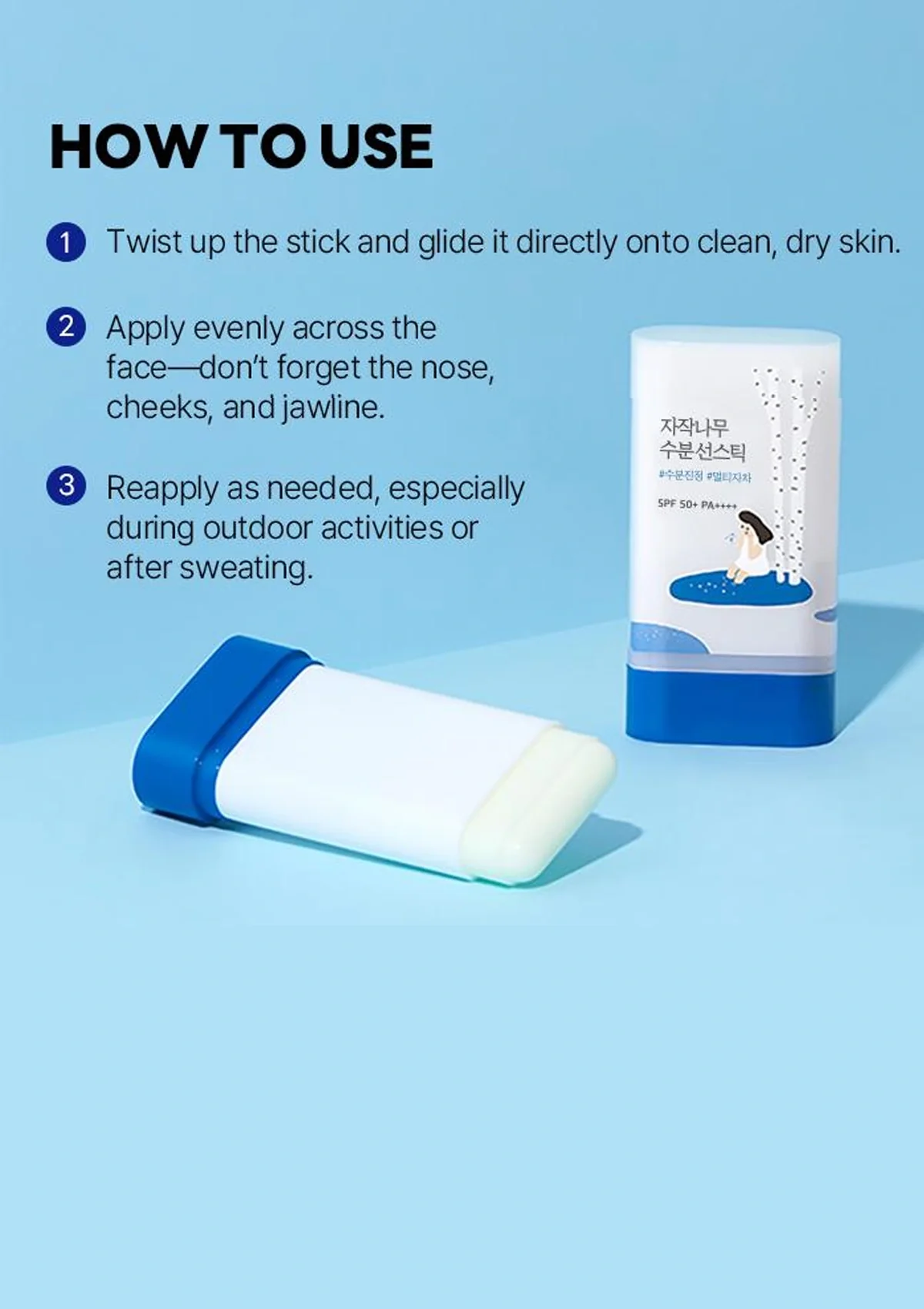 [ROUND LAB] Birch Juice Moisturizing Sun Stick SPF 50+ PA++++ 19g - Image 7