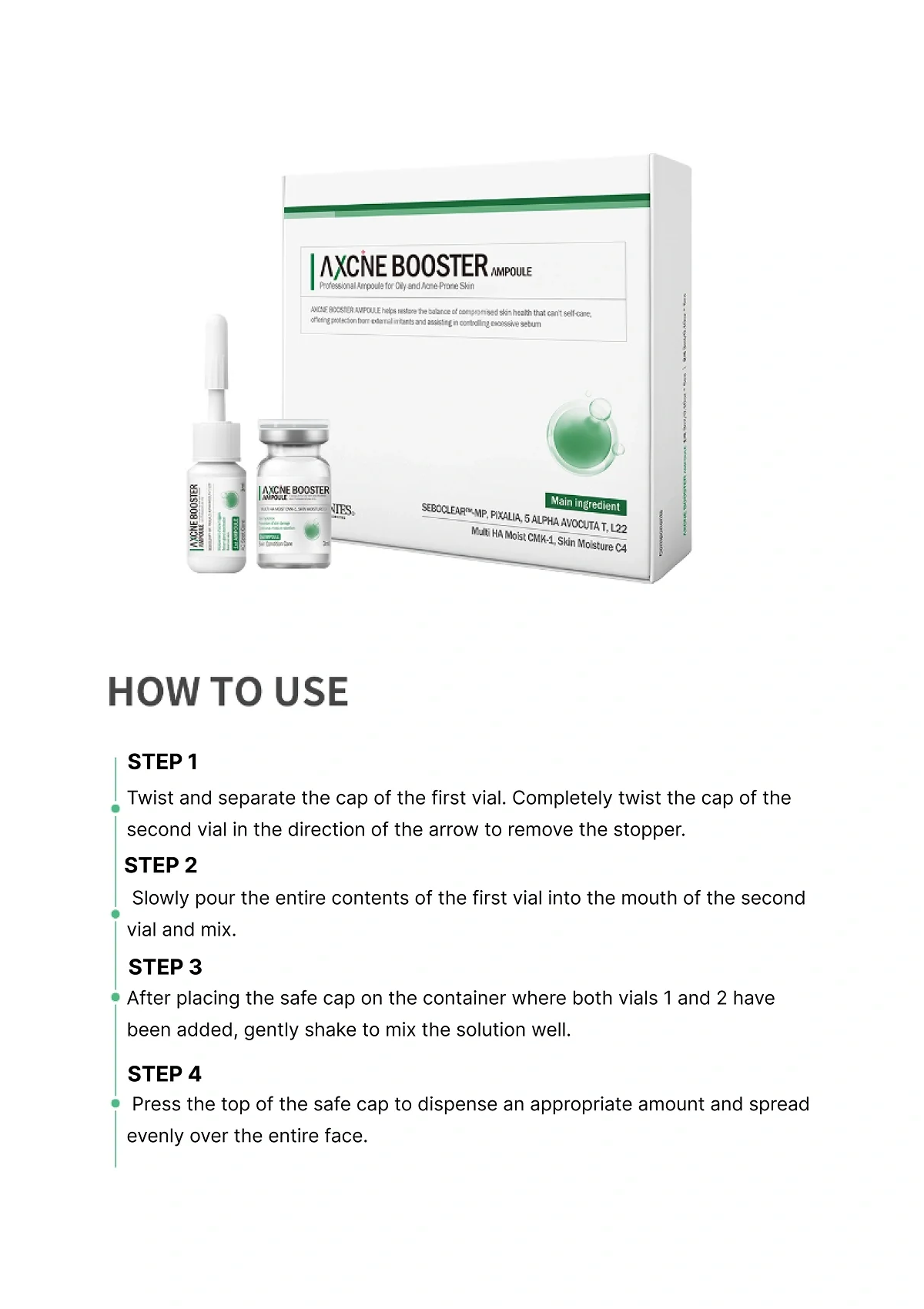[VEMONTES] Axcne Booster Ampoule (1 Box = 3ml x 10 Bottles) - Image 12