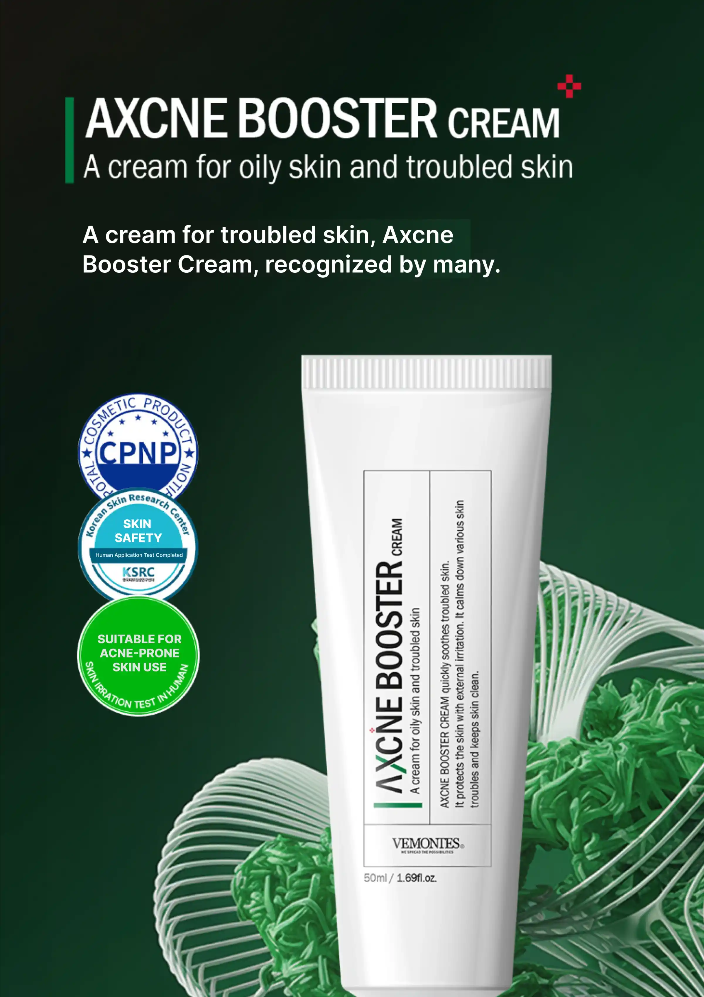 [VEMONTES] Axcne Booster Cream 25ml | 50ml - Image 3