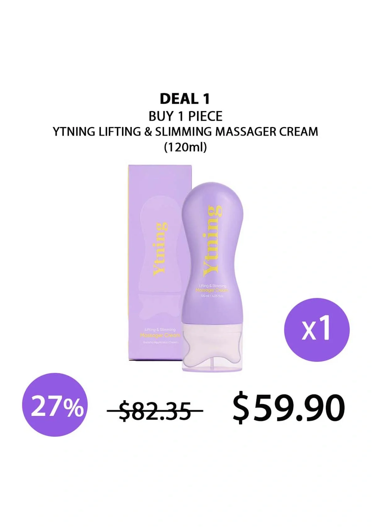 [YTNING] Lifting & Slimming Massager Cream 120ml - Image 31